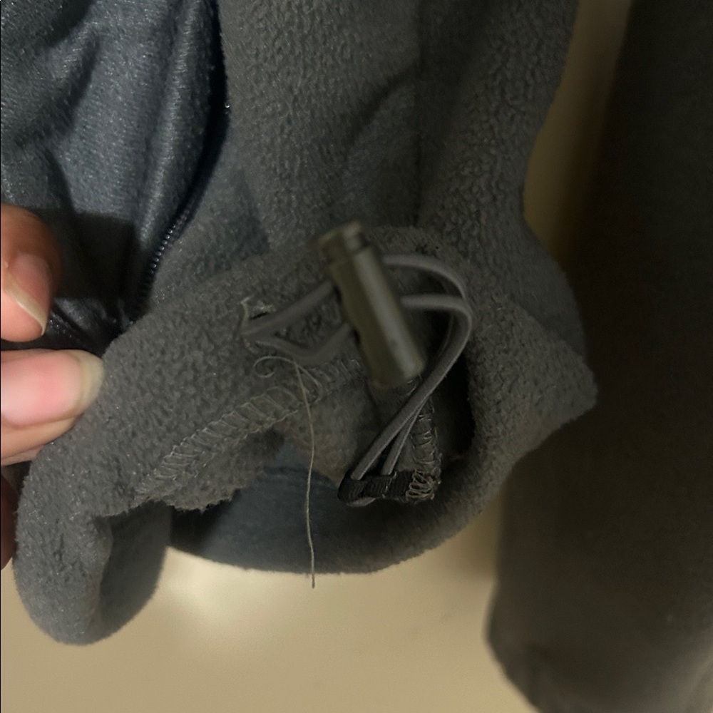 Columbia adjustable hem dark gray fleece zip up jacket size medium - Picture 5 of 6